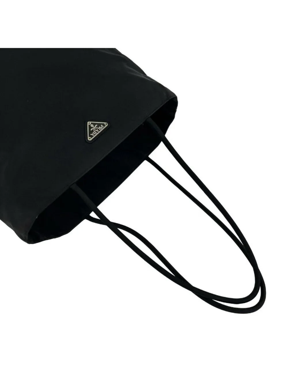 Prada Tessuto Nylon Tote Handbag Business Black
